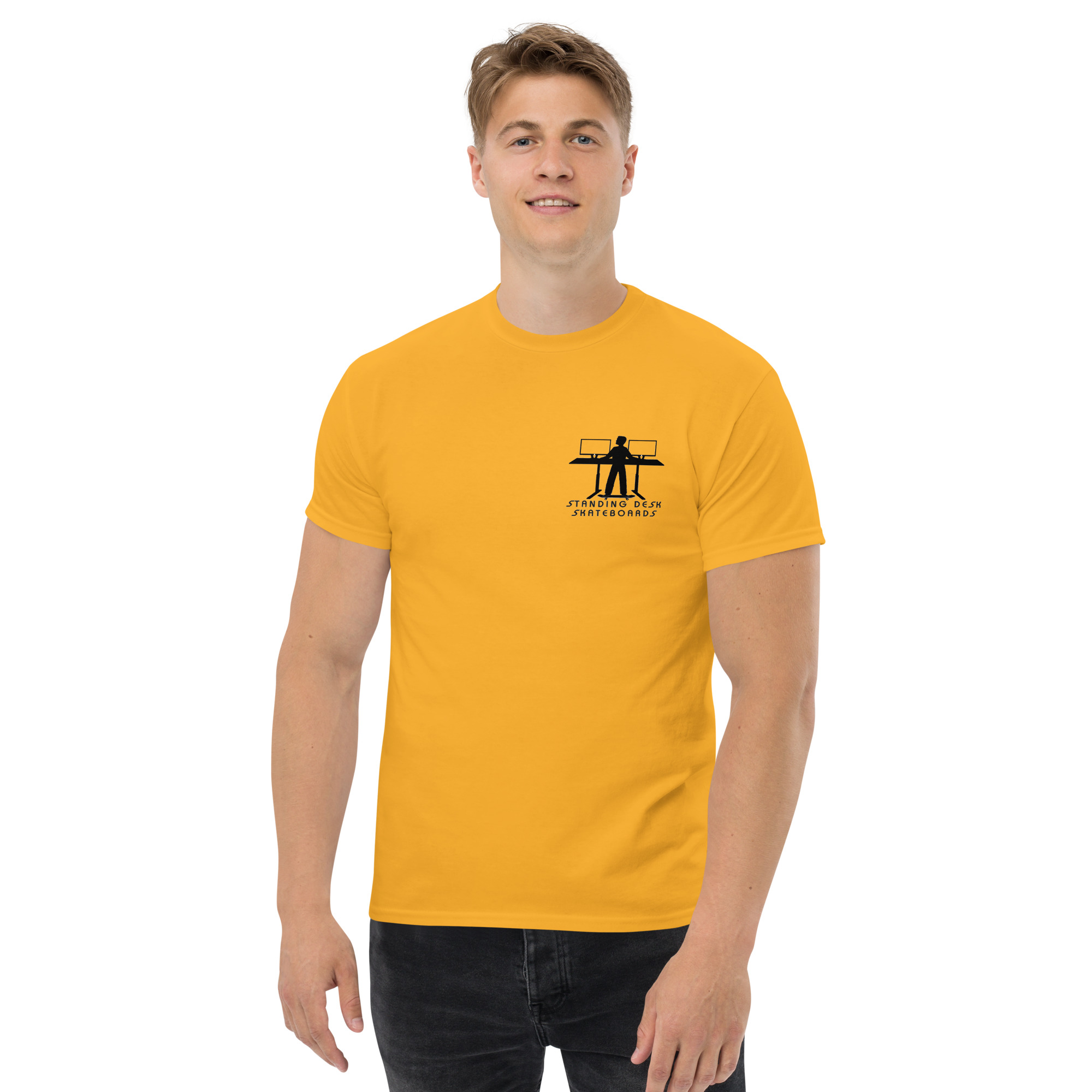 Men's SDS Airlines gold classic skate tee